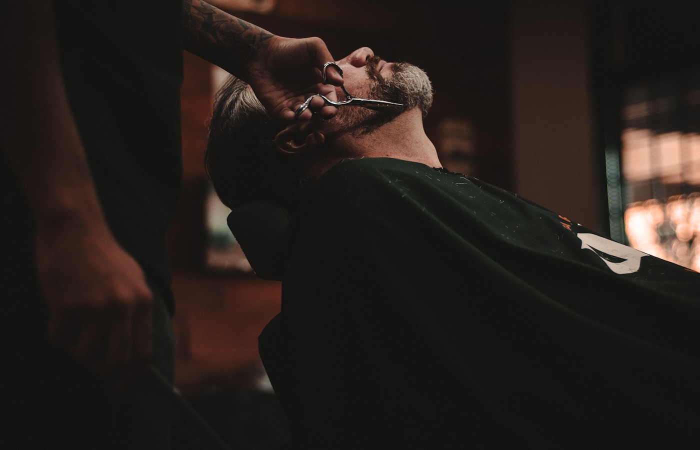 Vintage barbershop interior